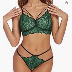🔥🔥 Sexy Women's Lace Bra and Panty Set 2 Piece
